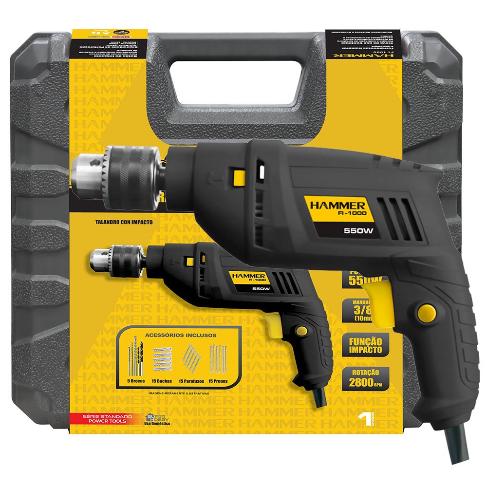 Furadeira de Impacto 3/8" 550W